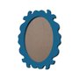 Moldura Provençal Colorida Oval em MDF 6mm Para Quadros Decorativos Com Fundo MDF