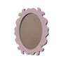 Moldura Provençal Colorida Oval em MDF 6mm Para Quadros Decorativos Com Fundo MDF
