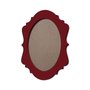 Moldura Provençal Colorida Oval em MDF 6mm Para Quadros Decorativos Com Fundo MDF