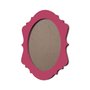 Moldura Provençal Colorida Oval em MDF 6mm Para Quadros Decorativos Com Fundo MDF