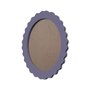 Moldura Provençal Colorida Oval em MDF 6mm Para Quadros Decorativos Com Fundo MDF