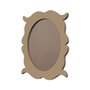 Moldura Provençal Colorida Oval em MDF 6mm Para Quadros Decorativos Com Fundo MDF