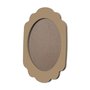 Moldura Provençal Colorida Oval em MDF 6mm Para Quadros Decorativos Com Fundo MDF