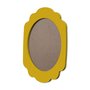 Moldura Provençal Colorida Oval em MDF 6mm Para Quadros Decorativos Com Fundo MDF