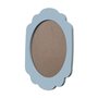 Moldura Provençal Colorida Oval em MDF 6mm Para Quadros Decorativos Com Fundo MDF