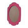 Moldura Provençal Colorida Oval em MDF 6mm Para Quadros Decorativos Com Fundo MDF