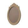 Moldura Provençal Colorida Oval em MDF 6mm Para Quadros Decorativos Com Fundo MDF