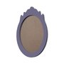 Moldura Provençal Colorida Oval em MDF 6mm Para Quadros Decorativos Com Fundo MDF
