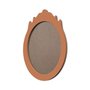 Moldura Provençal Colorida Oval em MDF 6mm Para Quadros Decorativos Com Fundo MDF