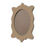 Moldura Provençal Colorida Oval em MDF 6mm Para Quadros Decorativos Com Fundo MDF
