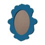 Moldura Provençal Colorida Oval em MDF 6mm Para Quadros Decorativos Com Fundo MDF