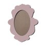 Moldura Provençal Colorida Oval em MDF 6mm Para Quadros Decorativos Com Fundo MDF