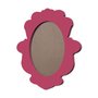 Moldura Provençal Colorida Oval em MDF 6mm Para Quadros Decorativos Com Fundo MDF