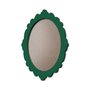 Moldura Provençal Colorida Oval Em MDF 6mm Para Quadros Decorativos Com Fundo MDF e PVC Antirreflexo