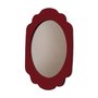 Moldura Provençal Colorida Oval Em MDF 6mm Para Quadros Decorativos Com Fundo MDF e PVC Antirreflexo
