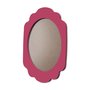 Moldura Provençal Colorida Oval Em MDF 6mm Para Quadros Decorativos Com Fundo MDF e PVC Antirreflexo