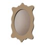Moldura Provençal Colorida Oval Em MDF 6mm Para Quadros Decorativos Com Fundo MDF e PVC Antirreflexo