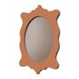 Moldura Provençal Colorida Oval Em MDF 6mm Para Quadros Decorativos Com Fundo MDF e PVC Antirreflexo