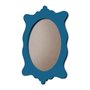 Moldura Provençal Colorida Oval Em MDF 6mm Para Quadros Decorativos Com Fundo MDF e PVC Antirreflexo