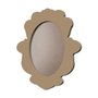 Moldura Provençal Colorida Oval Em MDF 6mm Para Quadros Decorativos Com Fundo MDF e PVC Antirreflexo
