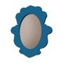 Moldura Provençal Colorida Oval Em MDF 6mm Para Quadros Decorativos Com Fundo MDF e PVC Antirreflexo