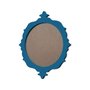 Moldura Provençal Colorida Redonda Em MDF 6mm Para Quadros Decorativos Com Fundo MDF