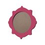 Moldura Provençal Colorida Redonda Em MDF 6mm Para Quadros Decorativos Com Fundo MDF