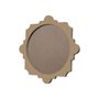 Moldura Provençal Colorida Redonda Em MDF 6mm Para Quadros Decorativos Com Fundo MDF