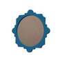 Moldura Provençal Colorida Redonda Em MDF 6mm Para Quadros Decorativos Com Fundo MDF