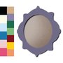 Moldura Provençal Colorida Redonda Em MDF 6mm Para Quadros Decorativos Com Fundo MDF e PVC Antirreflexo
