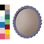 Moldura Provençal Colorida Redonda Em MDF 6mm Para Quadros Decorativos Com Fundo MDF e PVC Antirreflexo