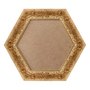 Moldura Provençal com Gravação Hexagonal para Quadros com Fundo em MDF - 6x1,5