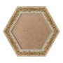 Moldura Provençal com Gravação Hexagonal para Quadros com Fundo em MDF - 6x1,5