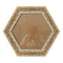 Moldura Provençal com Gravação Hexagonal para Quadros com Fundo MDF e Vidro - 6x1,5