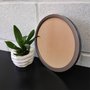 Moldura Redonda Colorida em MDF Laqueado para Quadros Decorativos com Fundo MDF e PVC Antirreflexo