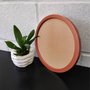 Moldura Redonda Colorida em MDF Laqueado para Quadros Decorativos com Fundo MDF e PVC Antirreflexo