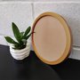 Moldura Redonda Colorida em MDF Laqueado para Quadros Decorativos com Fundo MDF e PVC Antirreflexo