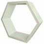 Nicho Hexágonal Colméia Colorido em Mdf Laqueado para Parede - 21x24x12cm