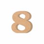Número Decorativo 8 15cm em MDF Cru 15mm