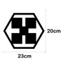 Painel Cobogó Hexagonal Vazado em Mdf 3mm Laminado - Quadrados