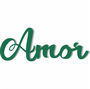 Palavra Decorativa Amor Lettering Para Parede - 6mm
