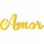 Palavra Decorativa Amor Lettering Para Parede - 6mm