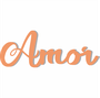 Palavra Decorativa Amor Lettering Para Parede - 6mm