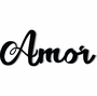 Palavra Decorativa Amor Lettering Para Parede - 6mm