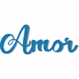 Palavra Decorativa Amor Lettering Para Parede - 6mm