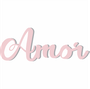 Palavra Decorativa Amor Lettering Para Parede - 6mm