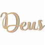 Palavra Decorativa Deus Lettering Para Parede - 6mm