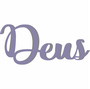 Palavra Decorativa Deus Lettering Para Parede - 6mm