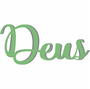Palavra Decorativa Deus Lettering Para Parede - 6mm