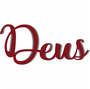 Palavra Decorativa Deus Lettering Para Parede - 6mm
